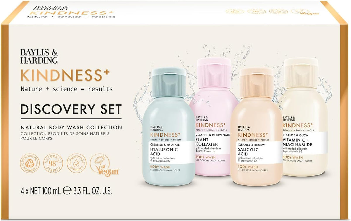 Baylis And Harding Kindness Natural Body Wash Collection Discovery Set