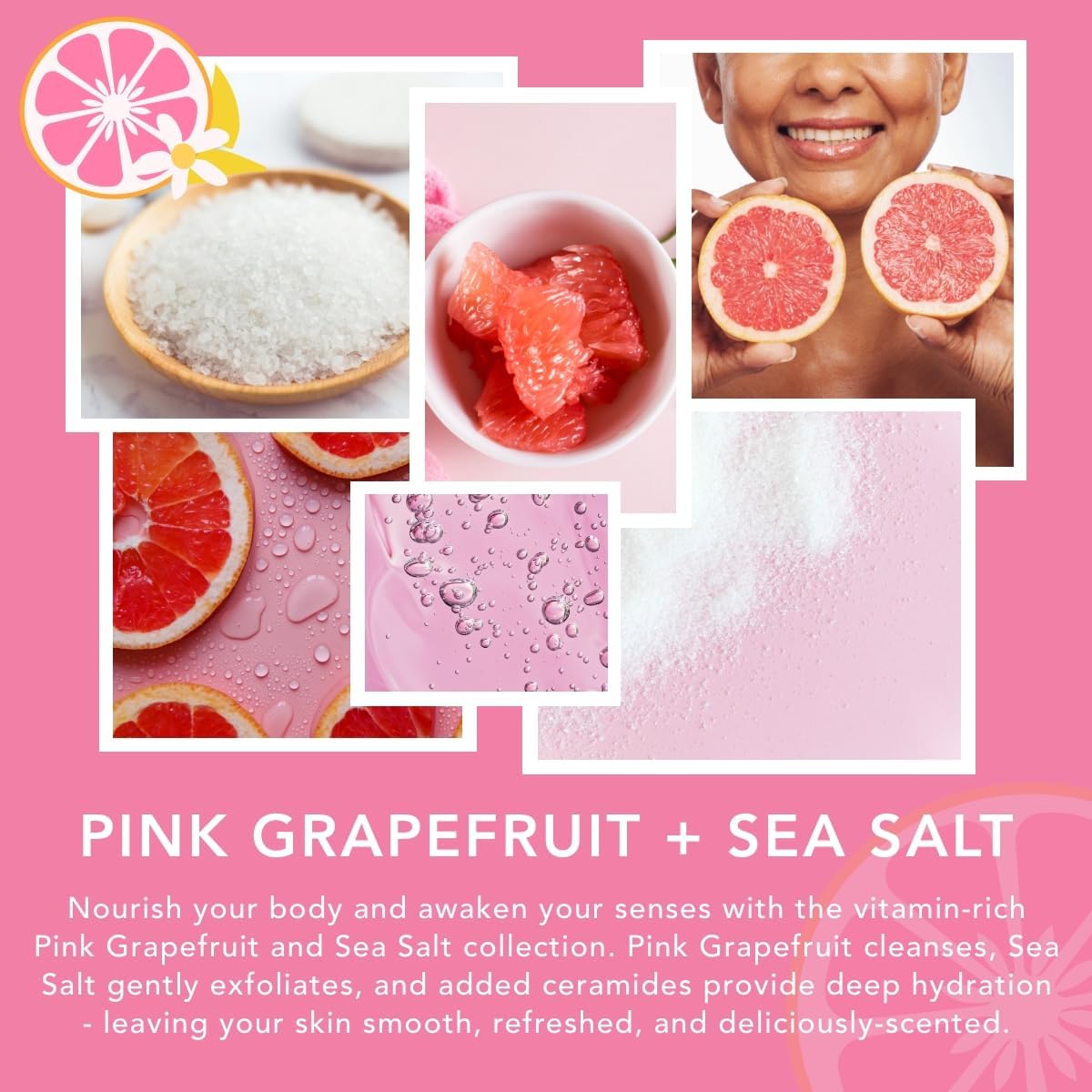 Sunday Rain Pink Grapefruit And Sea Salt Body Wash 440ml / 640ml