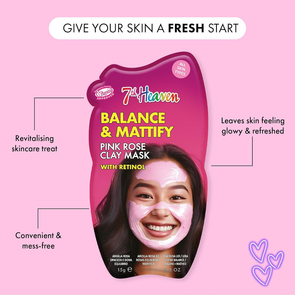 Montagne Jeunesse 7Th Heaven Balance And Mattify Pink Rose Clay Mask