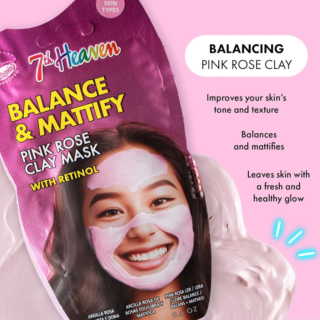 Montagne Jeunesse 7Th Heaven Balance And Mattify Pink Rose Clay Mask