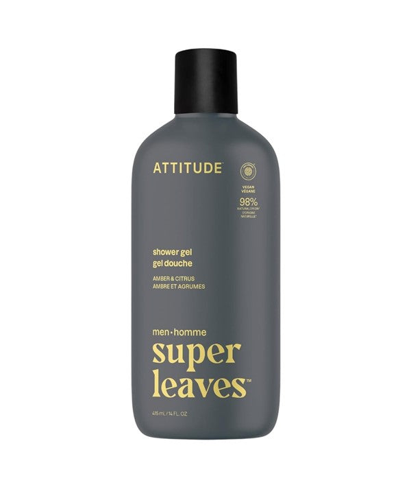 Attitude  Super Leaves Men Amber And Citrus Shower Gel