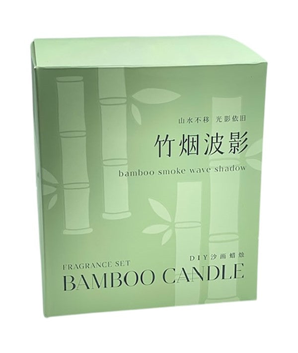 GOOD LUCK Bamboo Smoke Wave Shadow DIY Panda Sand Painting Candle