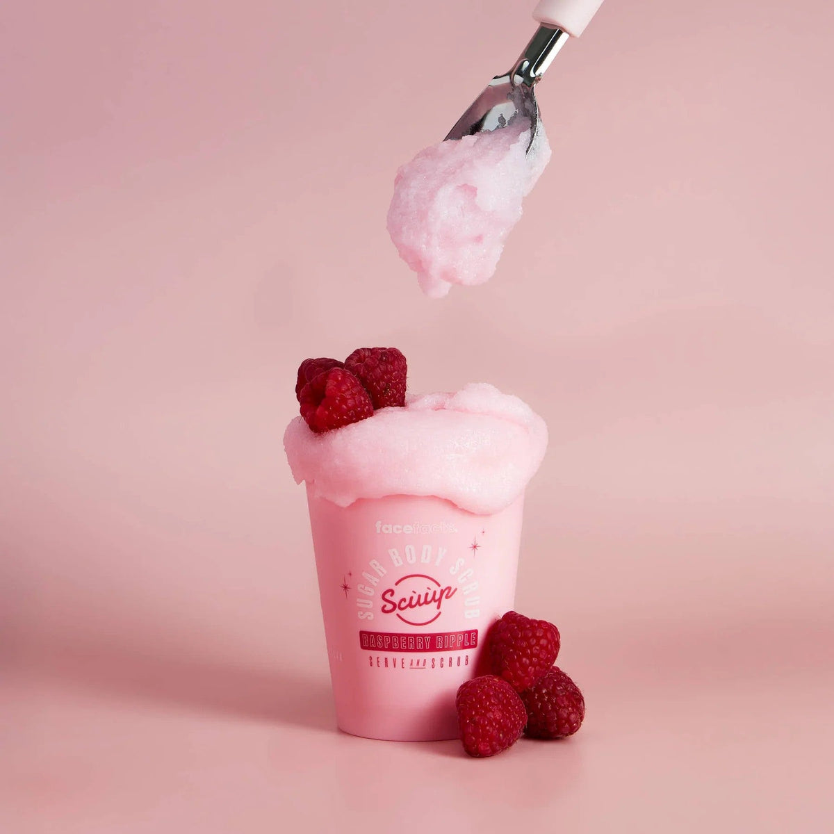 Face Facts Scuup Raspberry Ripple Sugar Body Scrub