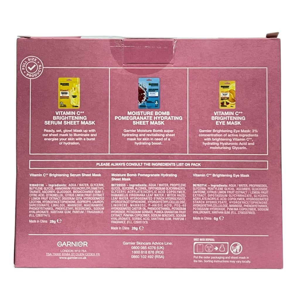 Garnier Mask Face And Eye Gift Set