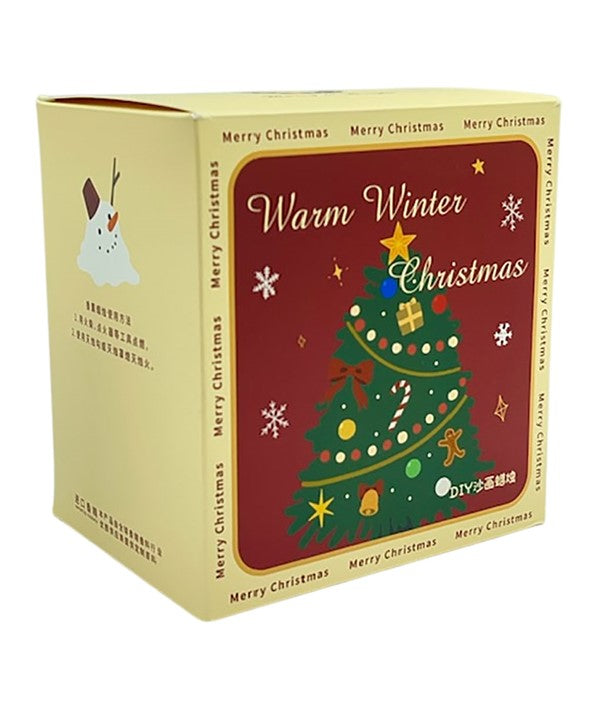 GOOD LUCK Warm Winter Christmas DIY Candle Sand Painting