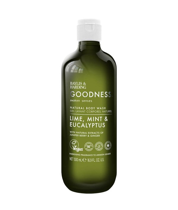 Baylis And Harding Goodness Lime Mint And Eucalyptus Natural Body Wash 500ml