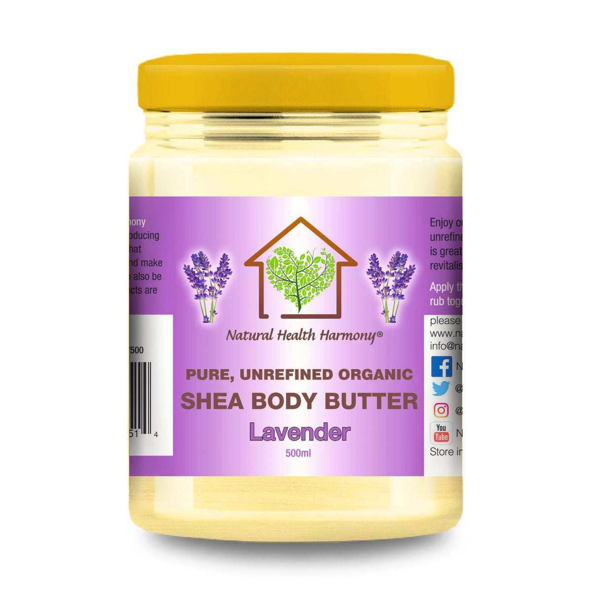 Natural Health Harmony Shea Body Butter Lavender 200ml