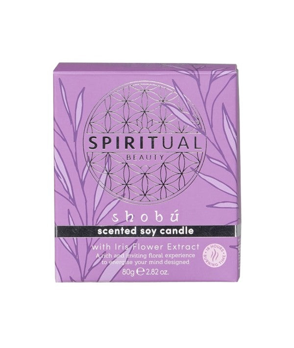 Spiritual Beauty Iris Flower Extract Scented Soy Candle 80g