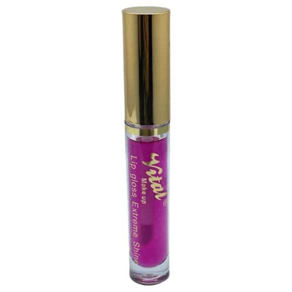 Vital Makeup Lip Gloss Extreme Shine A03 Bubble Gum With Glitter