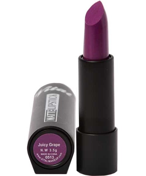 Vital Makeup Matte Lipstick Juicy Grape 3.5g