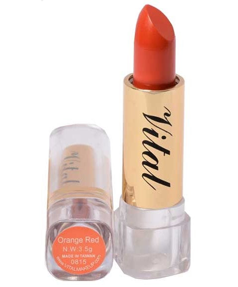 Vital Makeup Moisturizing Lipstick Orange Red 3.5g
