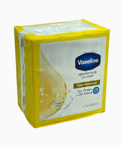 Vaseline Total Moisture Soy Protein Healthy Plus Bar Soap 75g