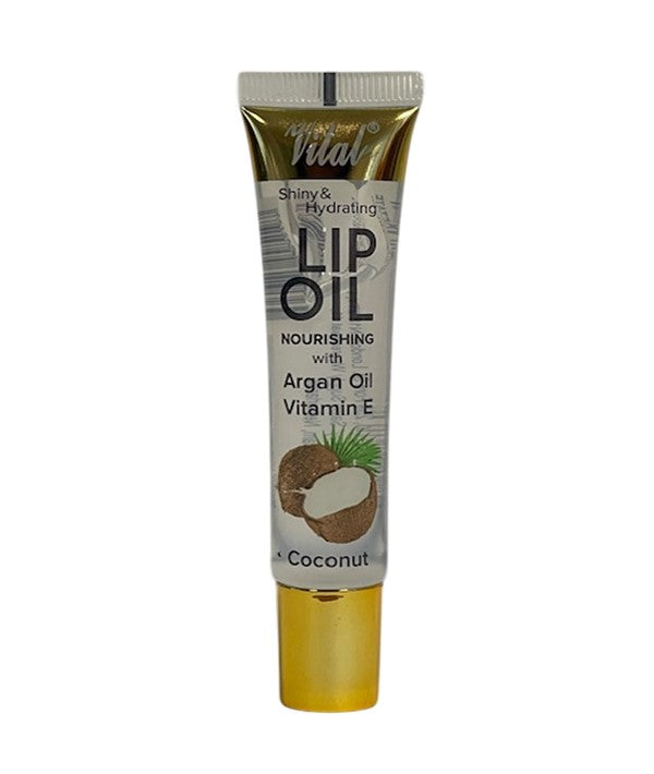 Vital Makeup Shiny And Hydrating Lip Oil Nourishing With Argan Oil Vitamin E