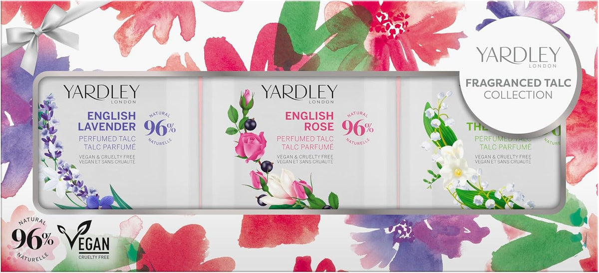 Yardley Floral Fragranced Mini Body Powder Collection 50g Gift Set